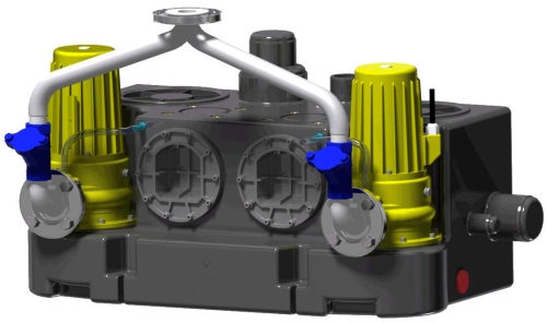  切割雙泵汙水提升裝置Kompaktboy Doppel SE